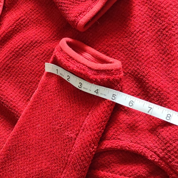Patagonia Medium Red T-Snap Textured Pullover Fleece - Picture 5 of 16